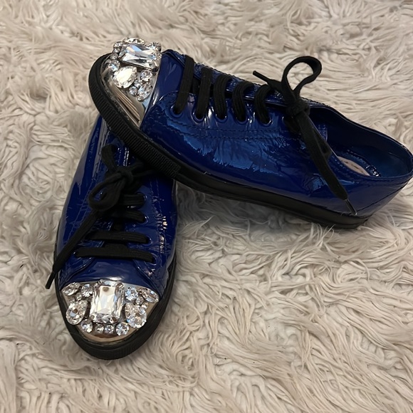 Miu Miu crystal cap toe sneakers - Picture 2 of 4